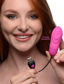 7X Pulsing Rechargeable Silicone Vibrator (Option: Pink)