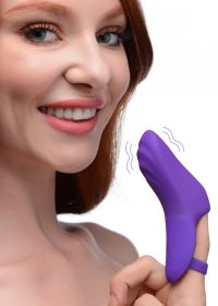 7X Finger Bang Her Pro Silicone Vibrator (Option: Purple)