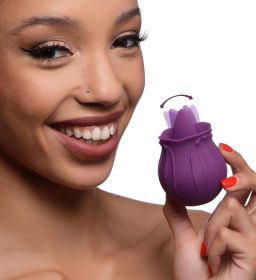 Bloomgasm Wild Violet 10X Silicone Clit Licking Stimulator (Option: Purple)