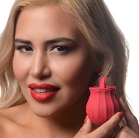 Bloomgasm Wild Violet 10X Silicone Clit Licking Stimulator (Option: Red)
